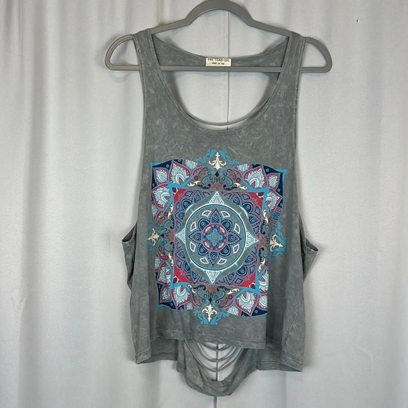 THE CLAS-SIC Muscle Acid Wash Print Top Size Small - Picture 1 of 5